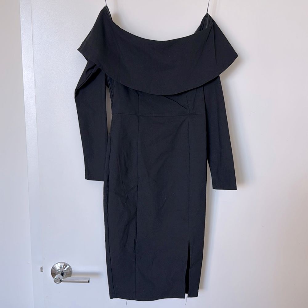 Showpo black off the shoulder Dress